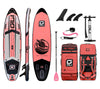 GILI Sports 10'6 AIR Inflatable Paddle Board Package in Coral Pink