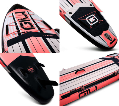GILI Sports 10'6 AIR Coral Inflatable Paddle Board Detail Shots