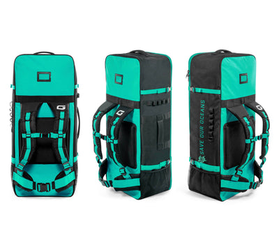 GILI Sports iSUP backpack in Teal with Fin pockets